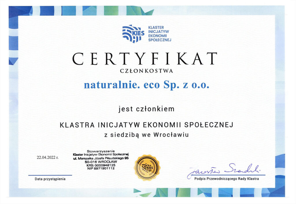 certyfikat_klaster_inicjatyw_ekonomii_spolecznej