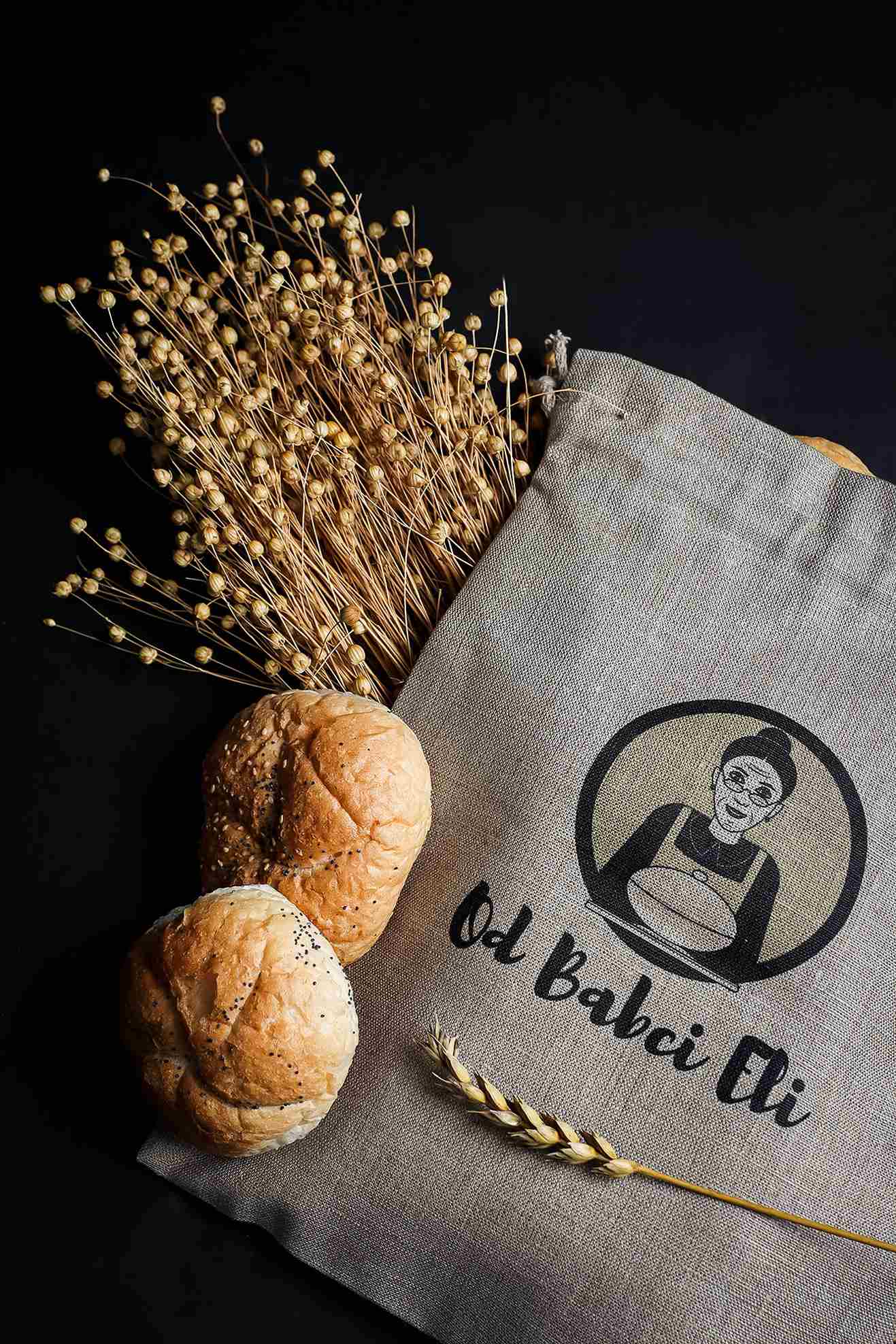 worki lniane na pieczywo od babci eli1